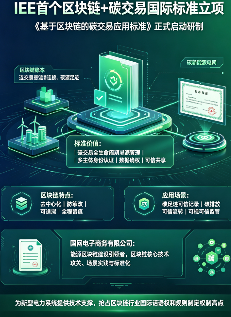 Smart Chain Dual Carbon: State Grid Leads IEEE's First International Standard for Blockchain + Carbon Trading Officially Approved